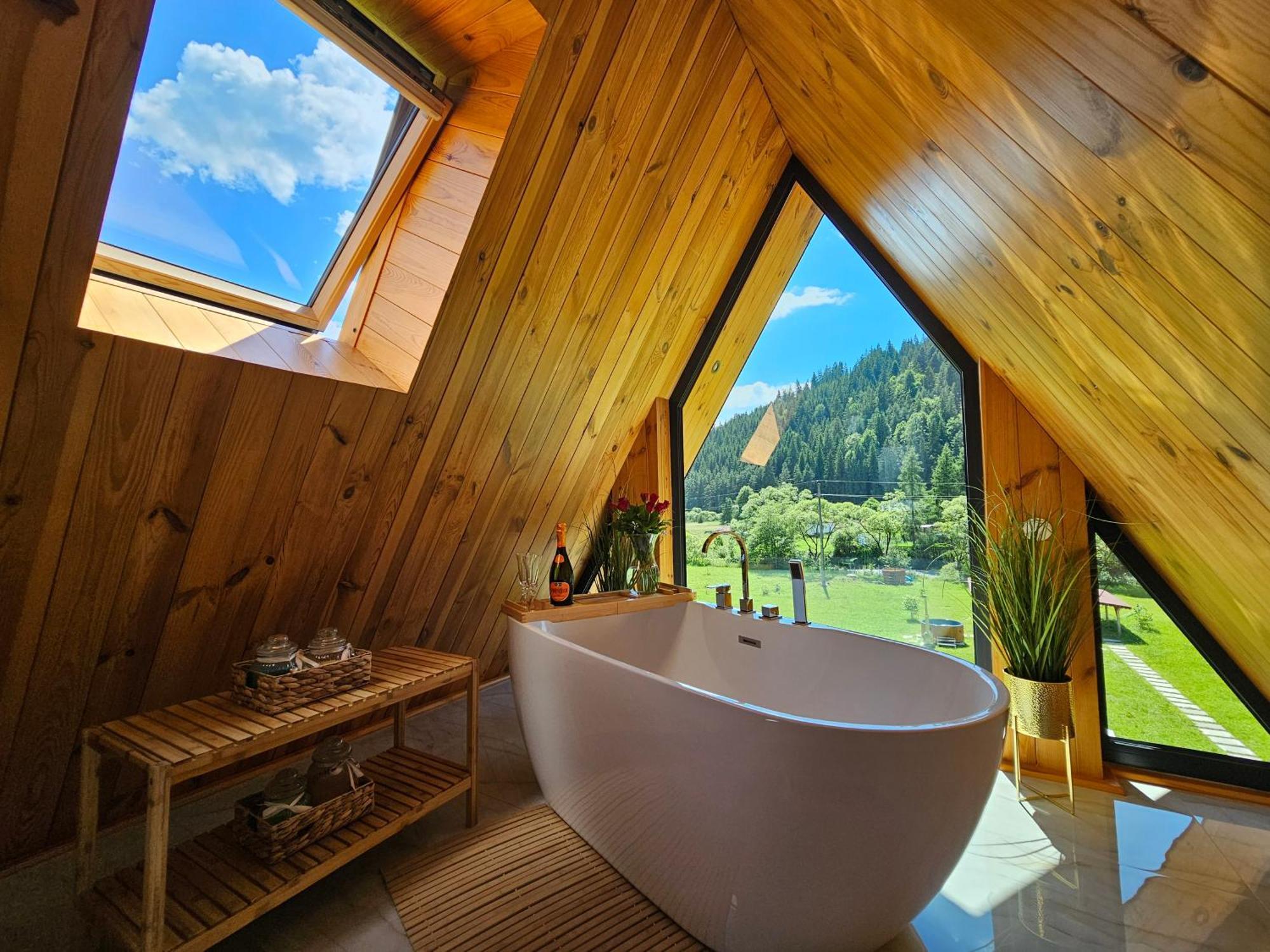 Cabana Cozy Cabin A Frame Topliţa Eksteriør bilde